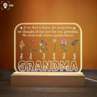 Walk Within A Garden Forever - Personalized LED Light