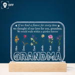 Walk Within A Garden Forever - Personalized 3D LED Light Wooden Base