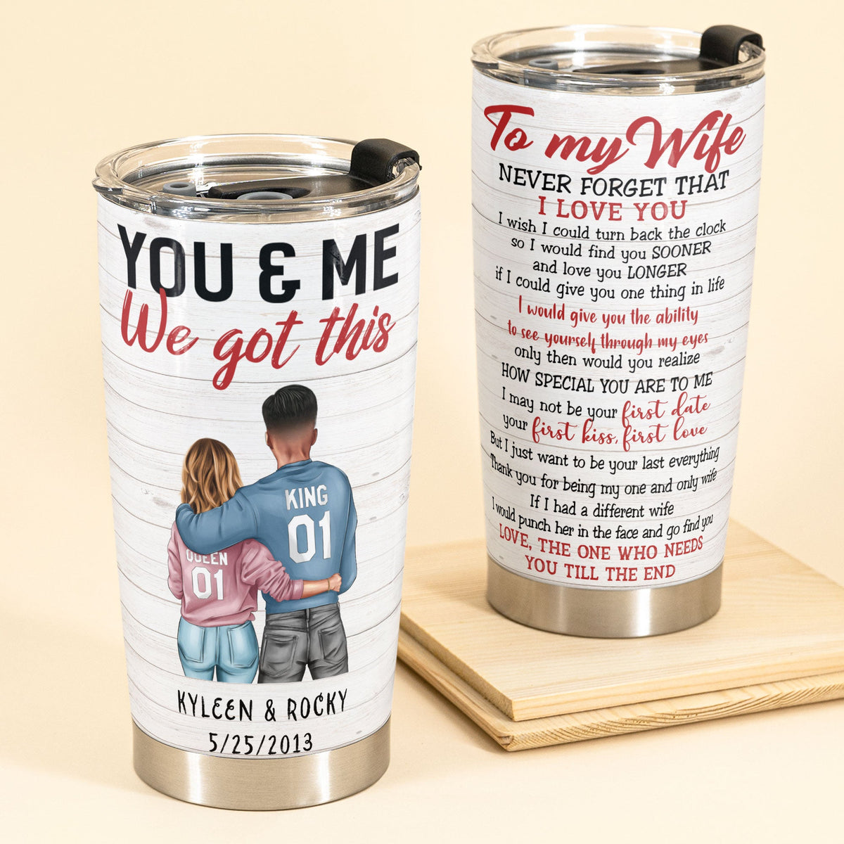 Love You Forever And Always Just Want To Be Your Last Everything - Personalized Tumbler - Gift For Couple, Husband Wife Designed By Amazed-Cud