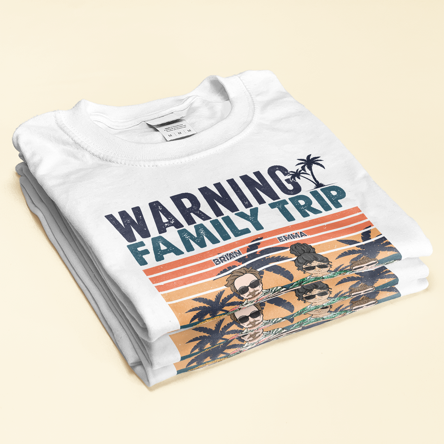 Warning Family Trip In Progress - Personalized Shirt