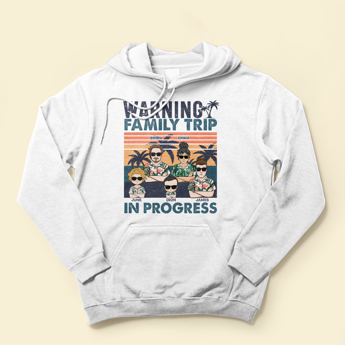 Warning Family Trip In Progress - Personalized Shirt