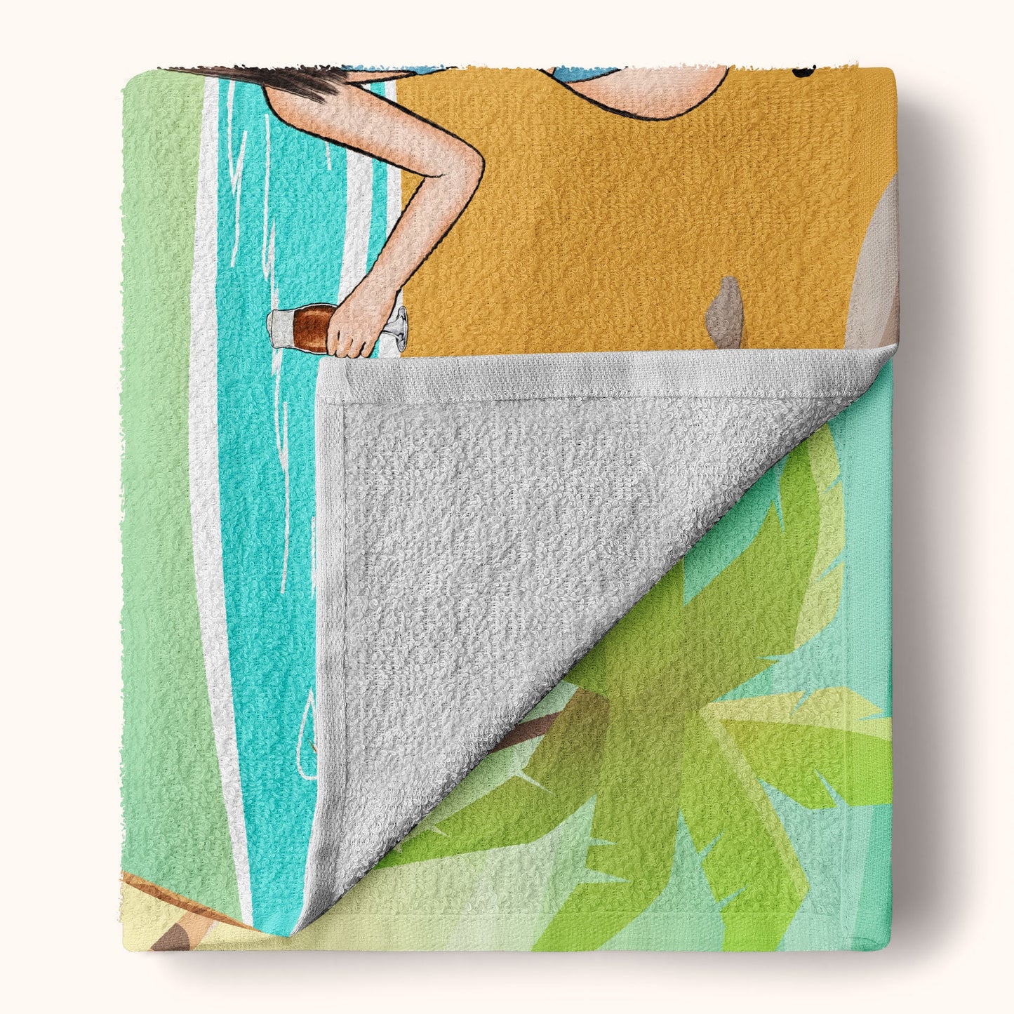 Warning The Girls Are Drinking Again - Personalized Beach Towel