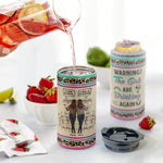 Warning The Girls Are Drinking Again - Personalized Can Cooler - Funny Birthday, Summer Gift For Besties, Sisters, Sistas, Soul Sisters, BFF, Colleagues, Coworkers