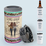 Warning The Girls Are Drinking Again - Personalized Can Cooler - Funny Birthday, Summer Gift For Besties, Sisters, Sistas, Soul Sisters, BFF, Colleagues, Coworkers