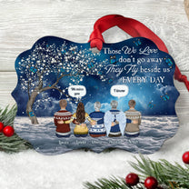 We Are Always With You - Personalized Aluminum Ornament - Christmas, Memorial, Loving Gift For Family Members, Dad, Mom, Grandparents, Son, Daughter