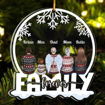 We Are Family Forever - Personalized Family Ornament