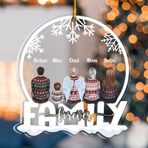 We Are Family Forever - Personalized Family Ornament