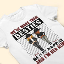 We Are More Than Besties - Personalized Shirt