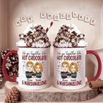We Go Together Like Hot Chocolate And Marshmallows - Personalized Accent Mug