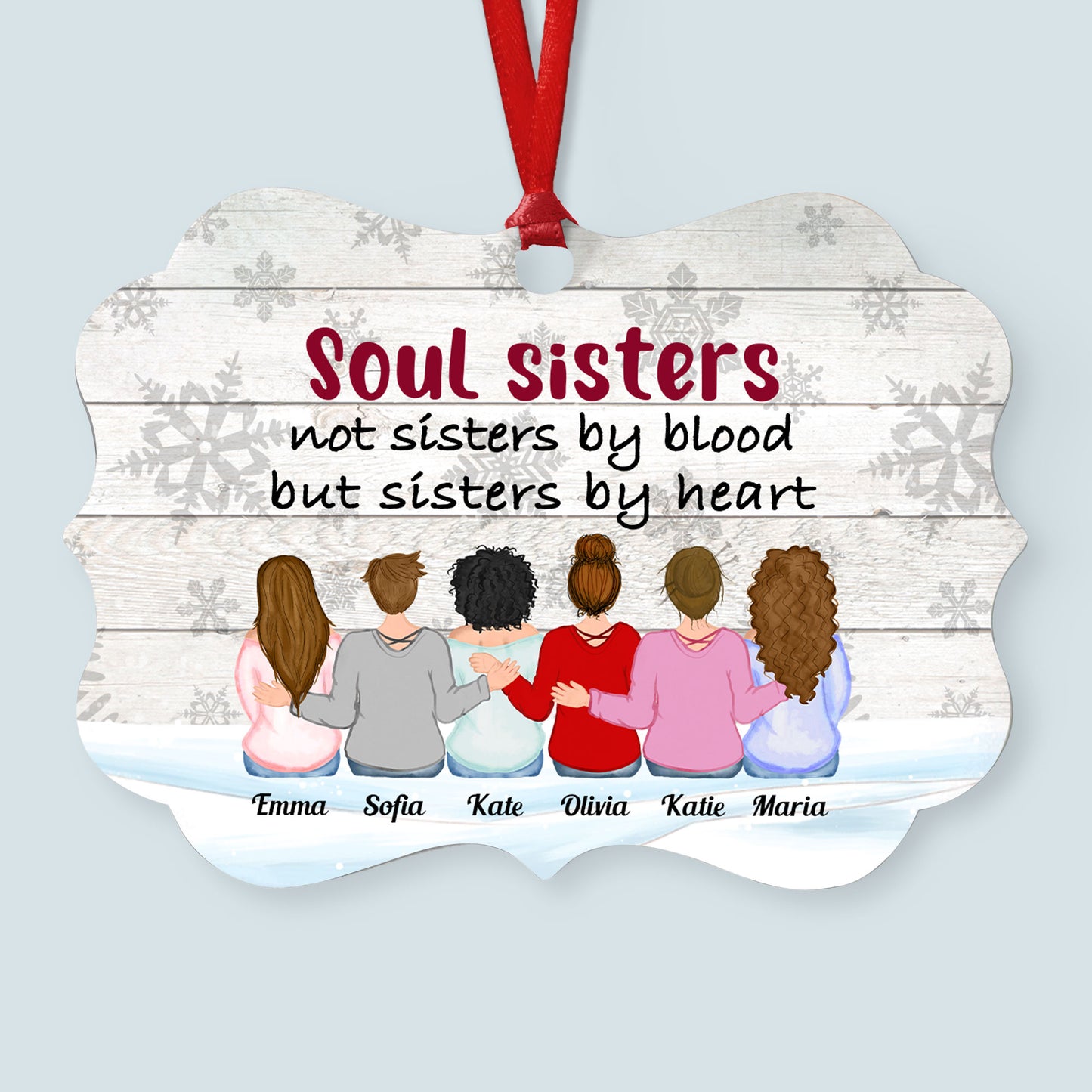 We Have The Connection - Personalized Aluminum Ornament - Christmas Decoration Gift For Friends Besties Sisters