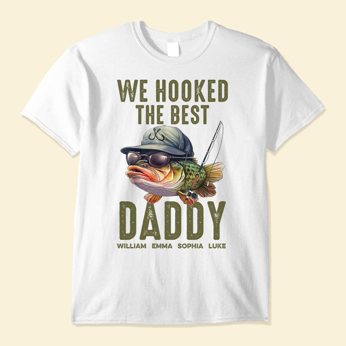 We Hooked The Best Dad, Grandpa, Papa - Personalized Shirt Father's Day