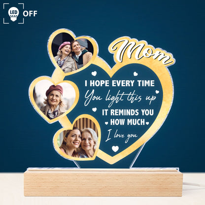 We Hope Every Time You Light This Up - Personalized Photo LED Light