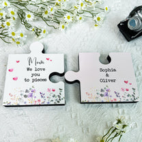 We Love You To Pieces - Personalized Wooden Jigsaws Puzzle