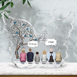 We Miss You 2 - Personalized Custom Shaped Acrylic Plaque - Memorial Gift For Family, Remembrance, Grief Gift, Sympathy Gift