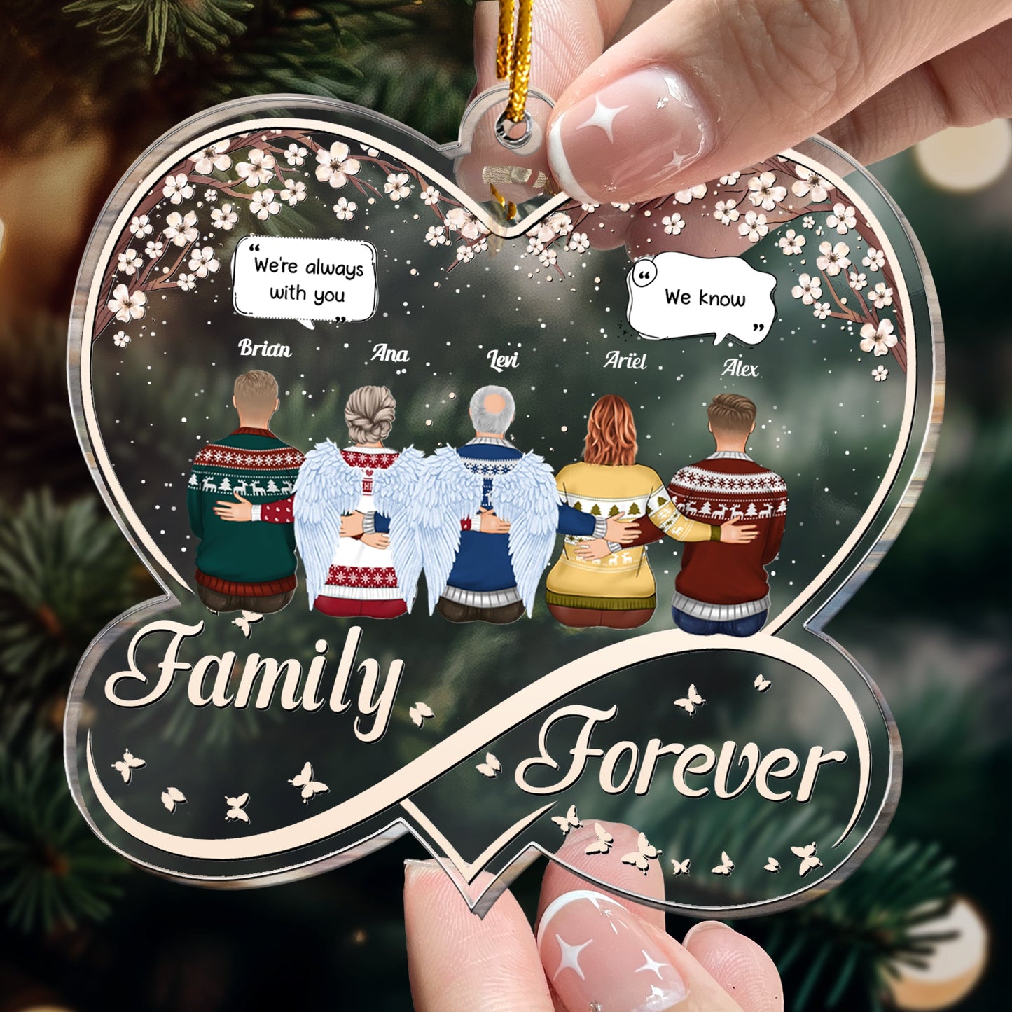 We Miss You Memorial Gifts Loss Of A Loved One - Personalized Acrylic Ornament