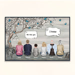 We Miss You - Personalized Poster/Wrapped Canvas - Memorial Gift For Family, Remembrance, Grief Gift, Sympathy Gift