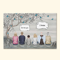 We Miss You - Personalized Poster/Wrapped Canvas - Memorial Gift For Family, Remembrance, Grief Gift, Sympathy Gift