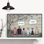 We Miss You - Personalized Poster/Wrapped Canvas - Memorial Gift For Family, Remembrance, Grief Gift, Sympathy Gift