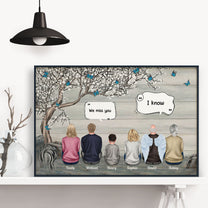 We Miss You - Personalized Poster/Wrapped Canvas - Memorial Gift For Family, Remembrance, Grief Gift, Sympathy Gift