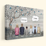 We Miss You - Personalized Poster/Wrapped Canvas - Memorial Gift For Family, Remembrance, Grief Gift, Sympathy Gift