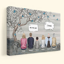 We Miss You - Personalized Poster/Wrapped Canvas - Memorial Gift For Family, Remembrance, Grief Gift, Sympathy Gift