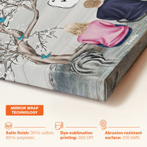 We Miss You - Personalized Poster/Wrapped Canvas - Memorial Gift For Family, Remembrance, Grief Gift, Sympathy Gift