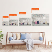 We Miss You - Personalized Poster/Wrapped Canvas - Memorial Gift For Family, Remembrance, Grief Gift, Sympathy Gift