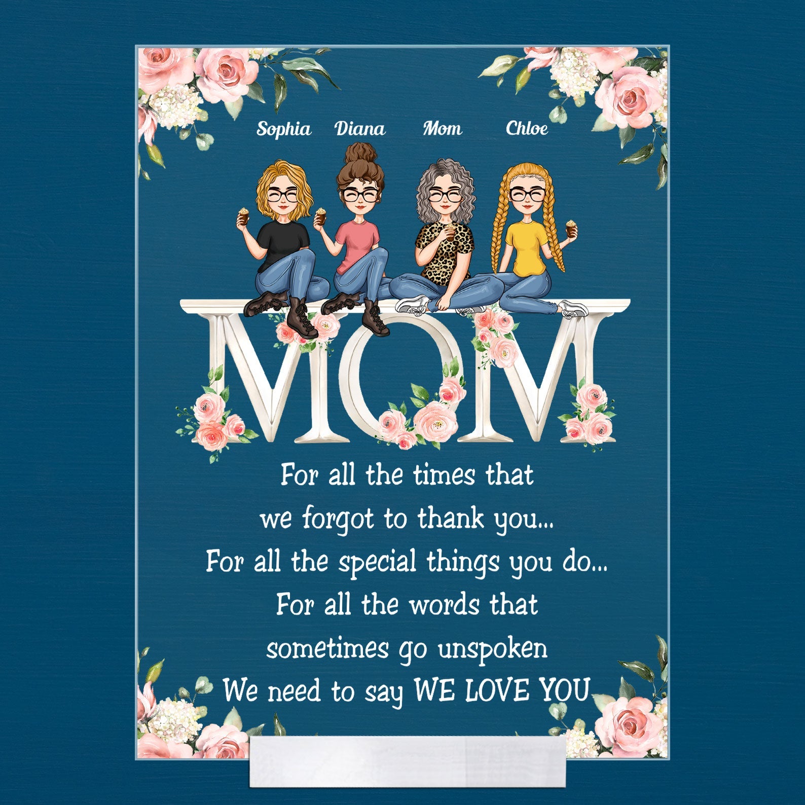 We Need To Say We Love You - Personalized Acrylic Plaque - Loving, Bir ...
