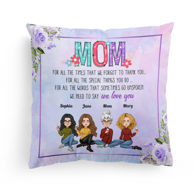 We Need To Say We Love You - Personalized Pillow (Insert Included)