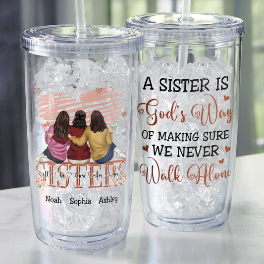 We Never Walk Alone - Personalized Acrylic Tumbler With Straw