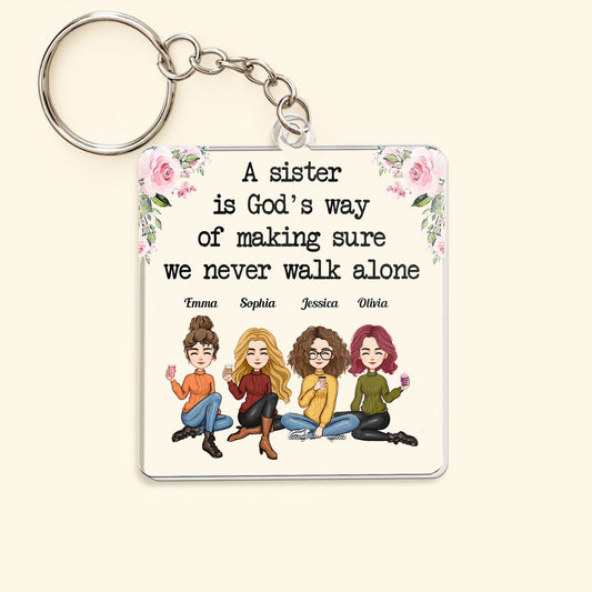 We Never Walk Alone - Personalized Acrylic Keychain