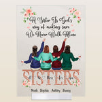 We Never Walk Alone - Personalized Acrylic Plaque