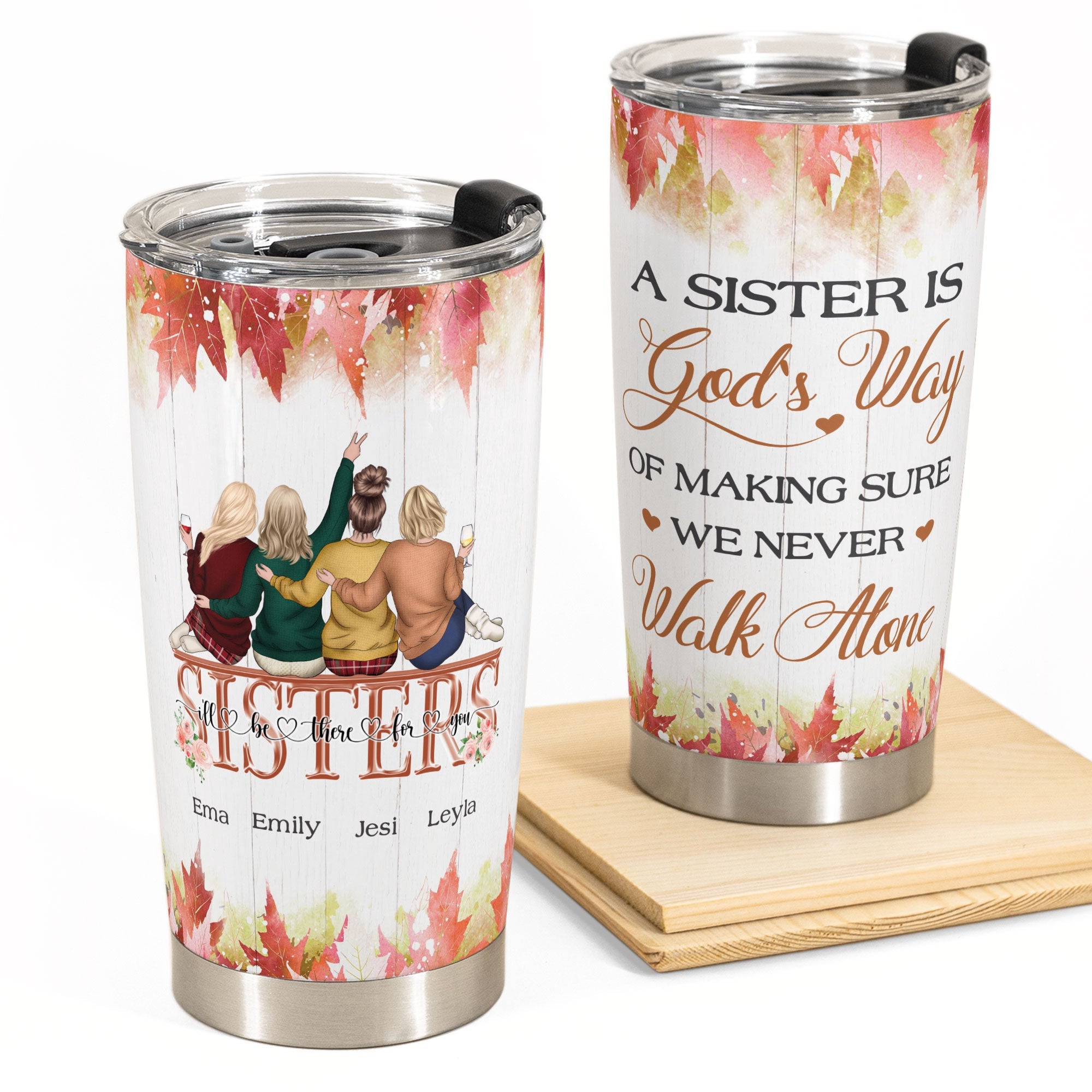 We Never Walk Alone - Personalized Tumbler Cup - Fall season, Birthday –  Macorner