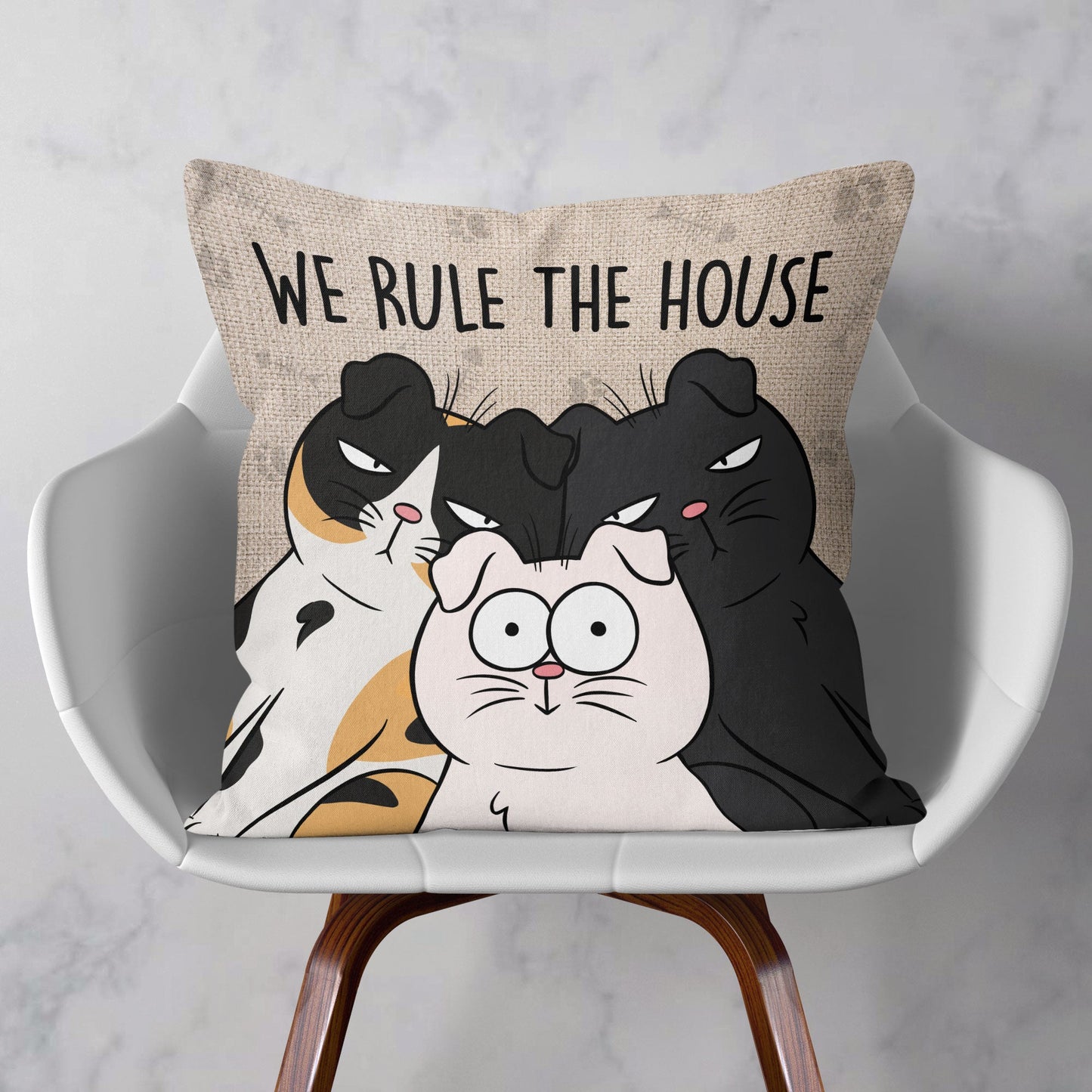 We Rule The House New Version - Personalized Pillow (Insert Included)