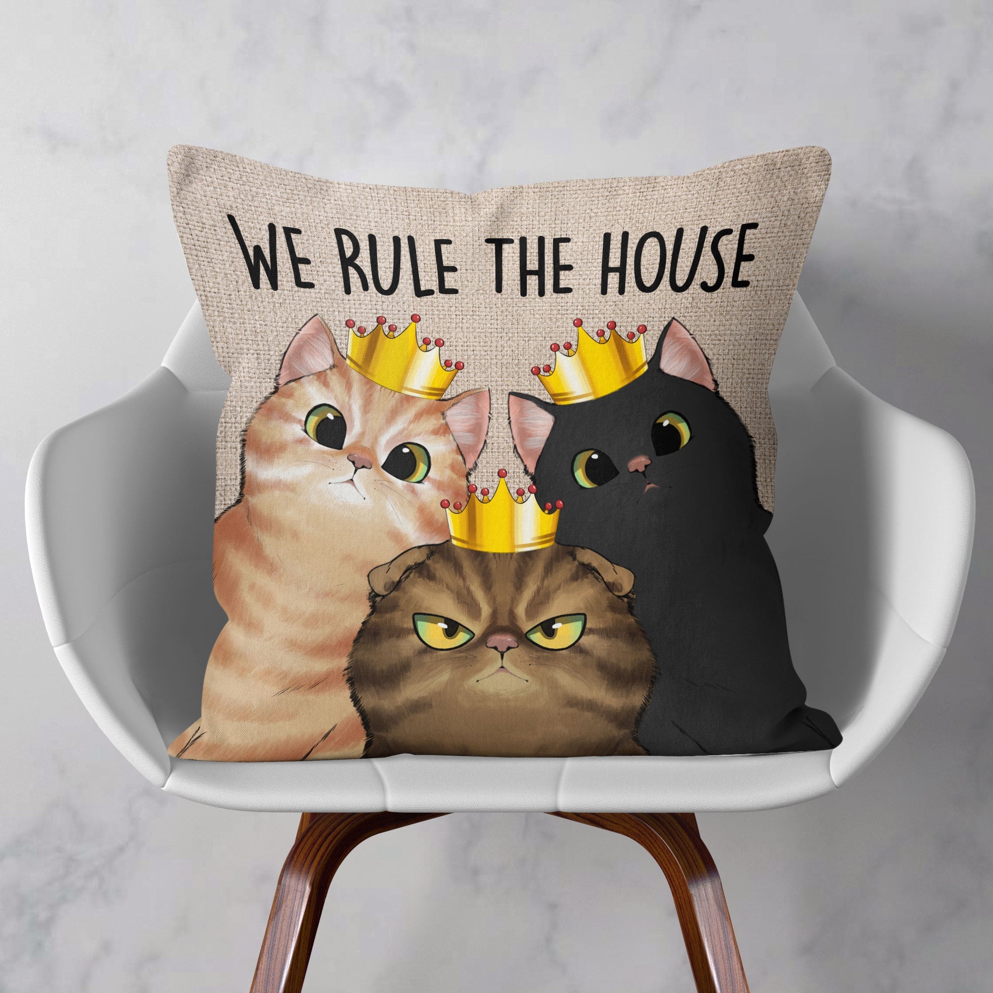 We Rule The House - Personalized Pillow (Insert Included)