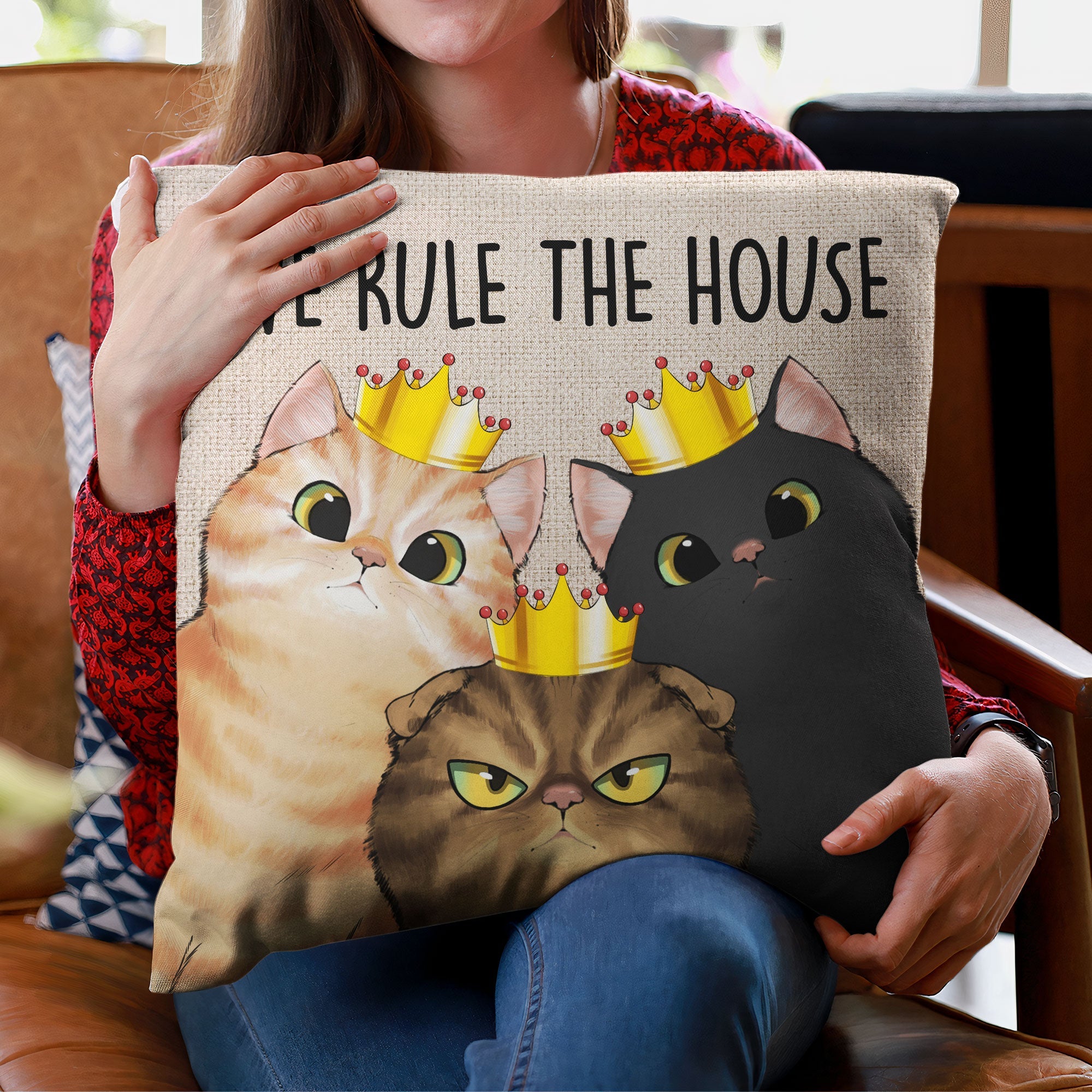 We Rule The House - Personalized Pillow (Insert Included)