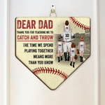 We Scored A Home Run - Personalized Custom Shaped Wood Sign