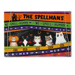 We Smell Human - Personalized Doormat - Halloween Gift For Family, Cat Lovers, Cat Owner, Porch Decoration, Funny Seasonal Decor