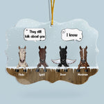 We Still Think About You - Personalized Acrylic Ornament - Christmas, Memorial, Loving Gift For Horse Owners, We Still Think About You - Personalized Acrylic Ornament - Christmas, Memorial, Loving Gift For Horse Owners, Horse Lovers