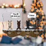 We Still Think About You - Personalized Acrylic Ornament - Christmas, Memorial, Loving Gift For Horse Owners, We Still Think About You - Personalized Acrylic Ornament - Christmas, Memorial, Loving Gift For Horse Owners, Horse Lovers