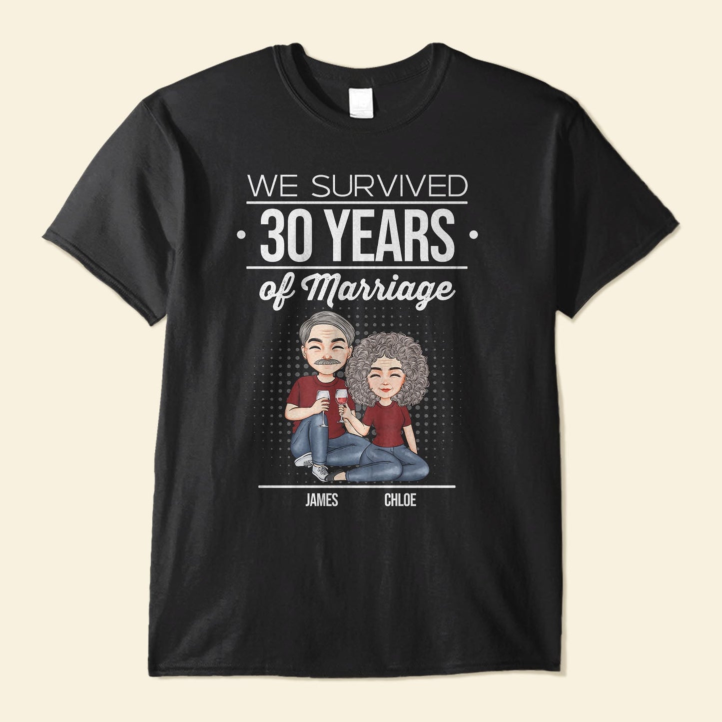 We Survived - Personalized Shirt - Anniversary, Valentine, New Year Gift For Couple, Husband, Wife, Lover, Boyfriend, Girlfriend