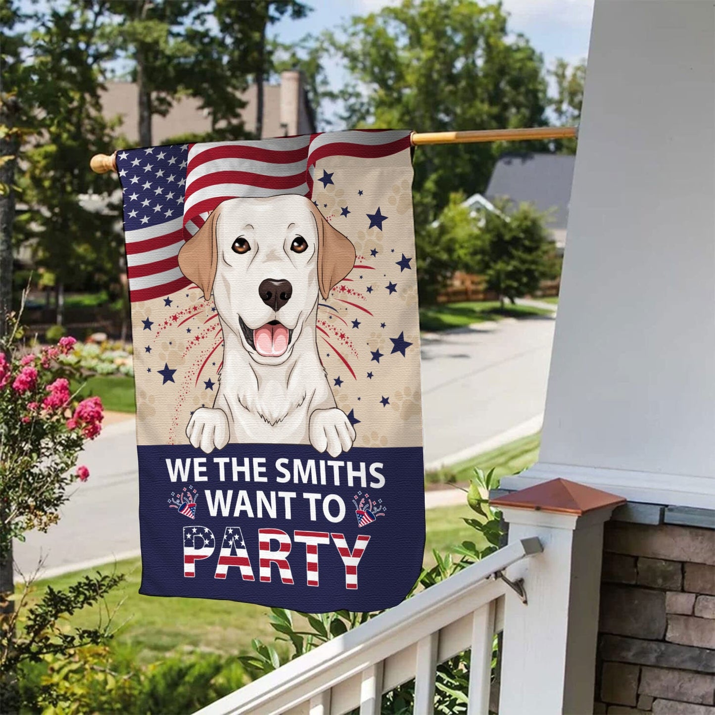 We Want The Party 4Th July - Personalized Flag