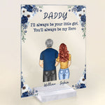 We Will Always Be Your Little Boys & Girls - Personalized Acrylic Plaque - Fathers Day Gift For Dad, Papa, Father