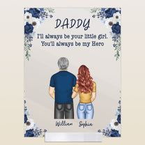We Will Always Be Your Little Boys & Girls - Personalized Acrylic Plaque - Fathers Day Gift For Dad, Papa, Father
