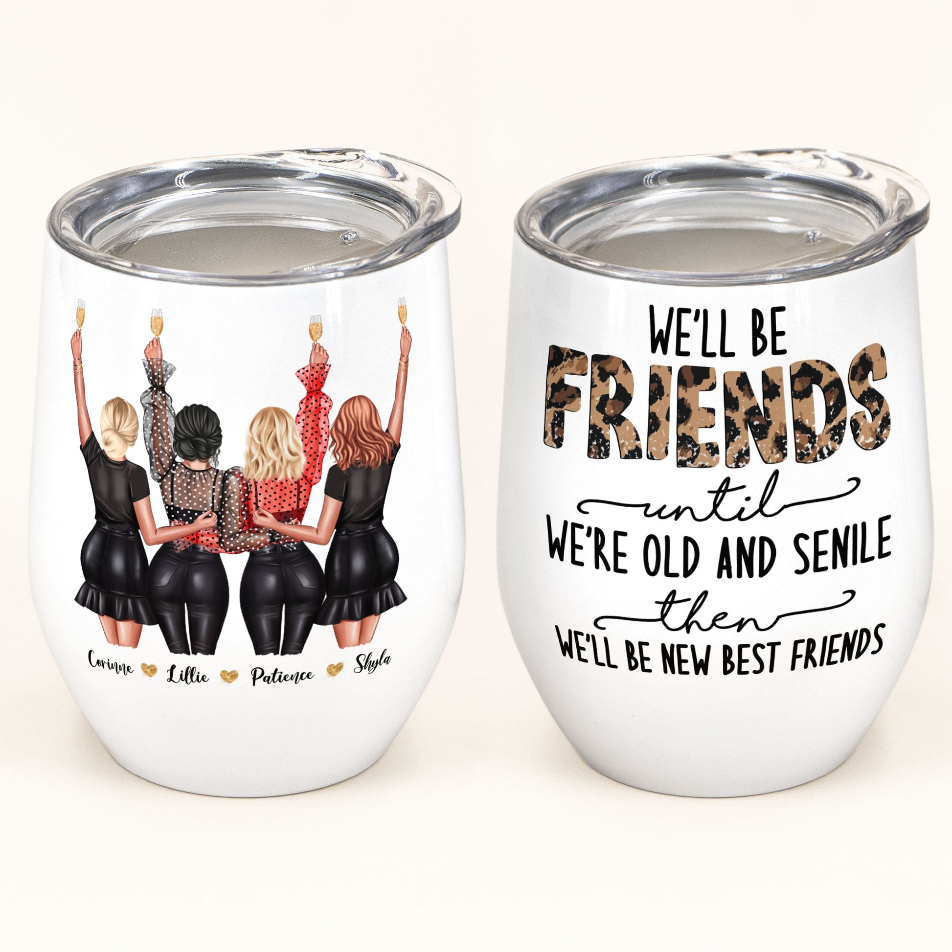 Friendship Idea for Women, We'll Be Friends Good Friend Wine Tumbler Set of  2, Friend Graduation Tha…See more Friendship Idea for Women, We'll Be