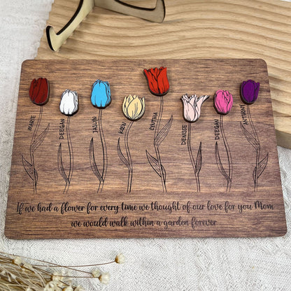 We Would Walk Within A Garden Forever - Personalized Wooden Plaque