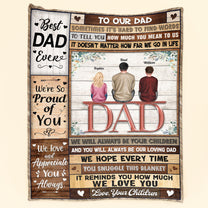 We Love And Appreciate You Always - Personalized Blanket - Christmas Birthday Gift For Dad, Gift From Sons And Daughters