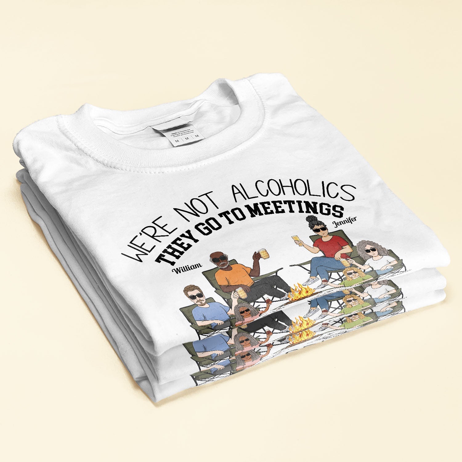 We're Drunks, We Go Camping - Personalized Shirt - Gift For Camper, Camping Lover, Friends