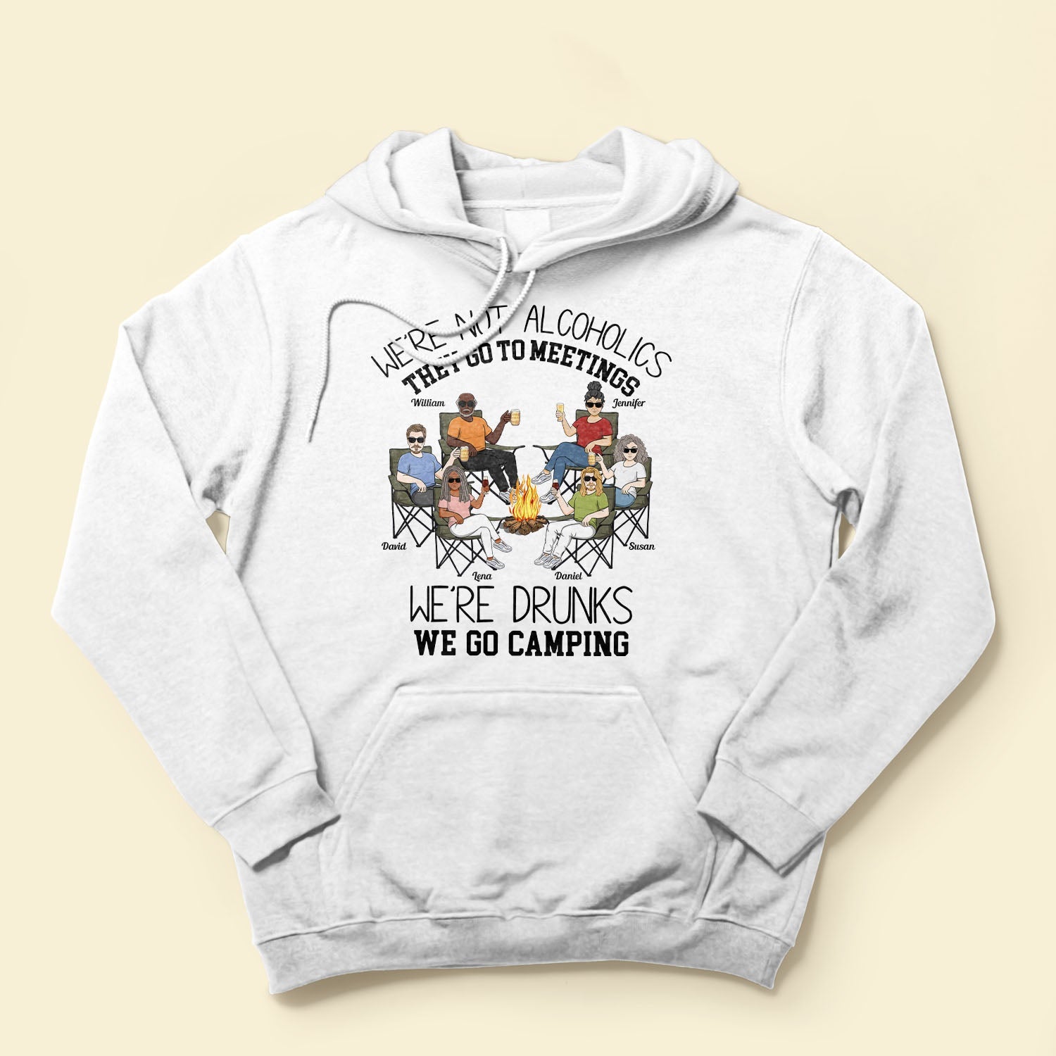 We're Drunks, We Go Camping - Personalized Shirt - Gift For Camper, Camping Lover, Friends