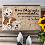 We'd Be Happy To Lock You Up In The Other Room - Personalized Doormat